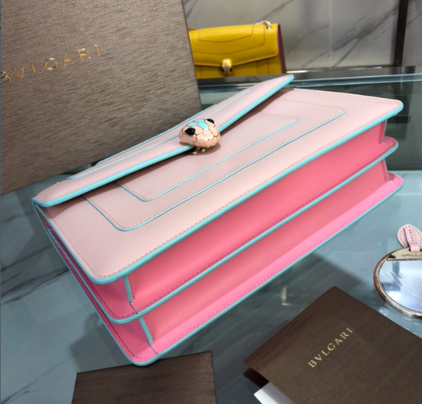 Bulgari Double-layer Snake Head Bag - Pink - Image 4