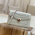 Bulgari Serpenti Forever Shoulder Bag - White With Powder