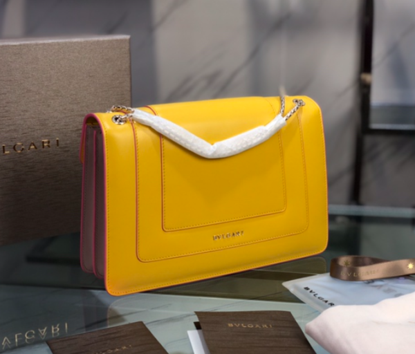 Bulgari Double-layer Snake Head Bag - Yellow - Image 4
