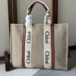 Chloe Woody Large Tote Bag - Brown