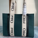 Chloe Woody Medium Tote Bag - Green