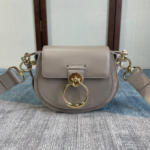 Chloe Tess Saddle Crossbody HandBag - Gray