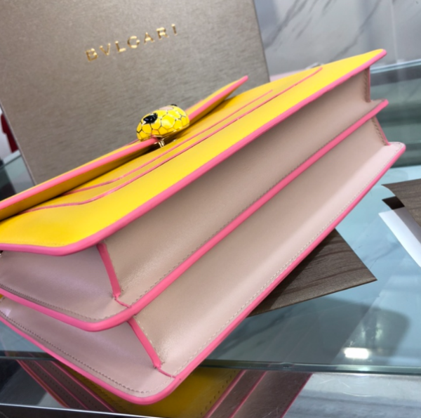 Bulgari Double-layer Snake Head Bag - Yellow - Image 3