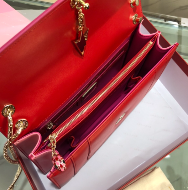 Bulgari Serpenti Forever Crossbody Bag - Red - Image 2