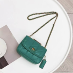 Coach Pillow Madison First-layer Armpit Crossbody Women's Bag - Green