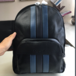 Coach’s 19th New Large-sized Backpack - Black/Blue