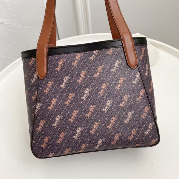 Coach Bags Coach Tote With Horse And Carriage Dot Print Purse - Brown - Image 5