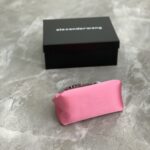 Alexander Wang Satin Clutch Bag - Pink - Image 4