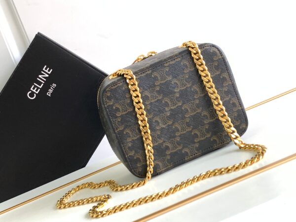 Celine Box On Chain Small Box - Brown - Image 4