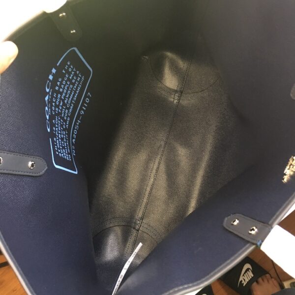 Coach Carriage Double-sided Tote Bag - Blue - Image 3