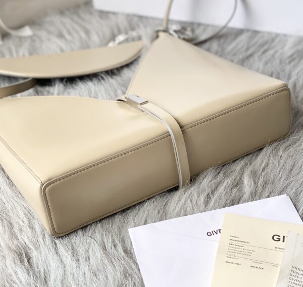 Givenchy V-shaped Cut Out Small Handbag - Cream - Image 3