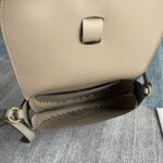 Chloe Darryl Elegant Light Gray Saddle Bag - Image 2