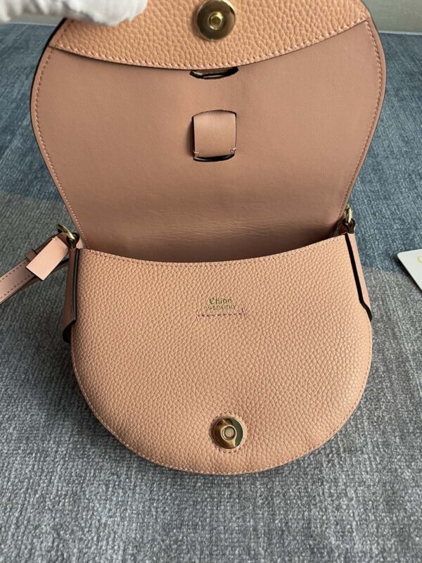 Chloe Darryl Peach Oolong Pink Saddle Bag - Image 2