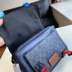 Coach Tracker Crossbody Messenger Bag - Black - Image 4