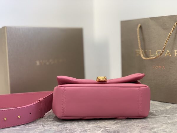 Bulgari Serpenti Cabochon Medium Handbag - Pink - Image 3