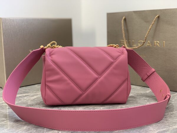 Bulgari Serpenti Cabochon Medium Handbag - Pink - Image 4