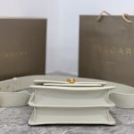 Bulgari Serpenti Forever Maxi Chain Small Lambskin Crossbody Bag - White - Image 3