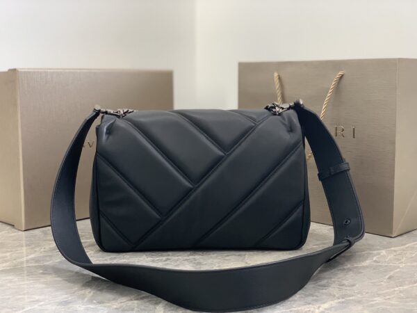 Bulgari Serpenti Cabochon Large Handbag – Black - Image 4