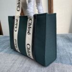 Chloe Woody Medium Tote Bag - Green - Image 2