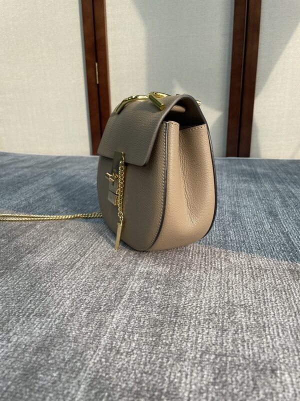 Chloe Mini Drew Piggy Bag - Elephant Gray - Image 5