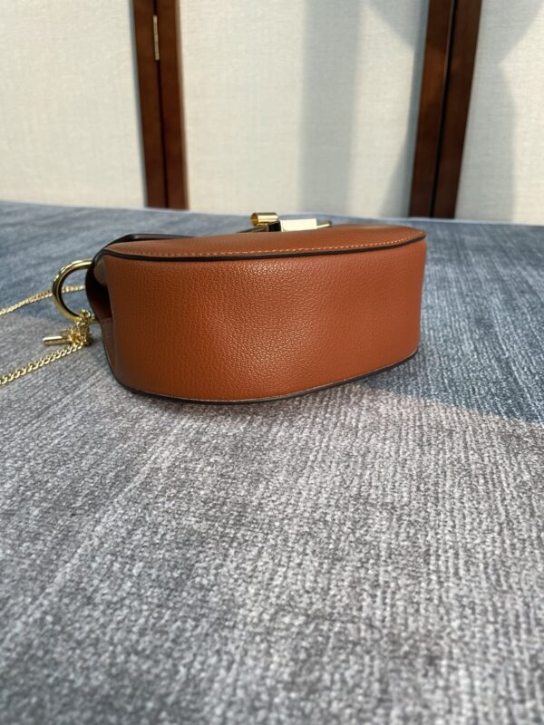 Chloe Mini Drew Piggy Bag - Brown - Image 3