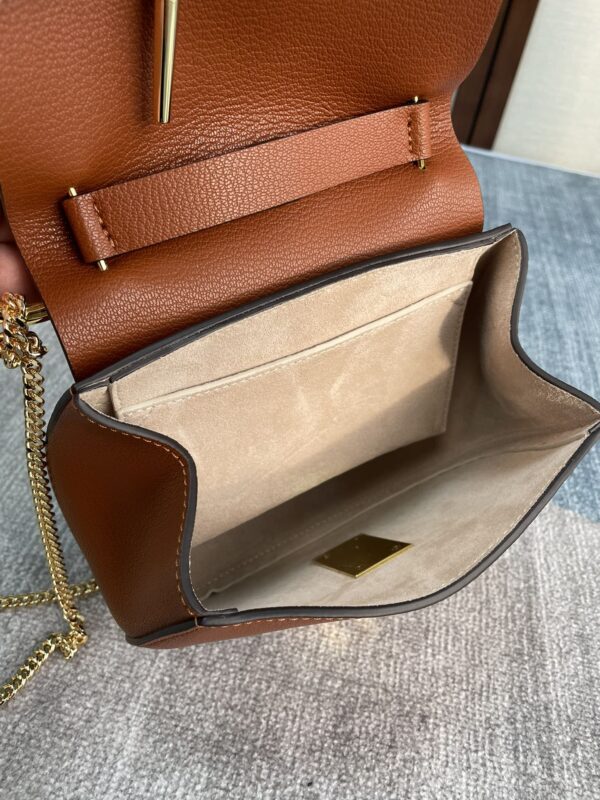 Chloe Mini Drew Piggy Bag - Brown - Image 2