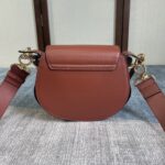 Chloe Tess Saddle Crossbody HandBag - Brown - Image 4