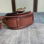 Chloe Tess Saddle Crossbody HandBag - Brown - Image 3