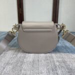 Chloe Tess Saddle Crossbody HandBag - Gray - Image 4