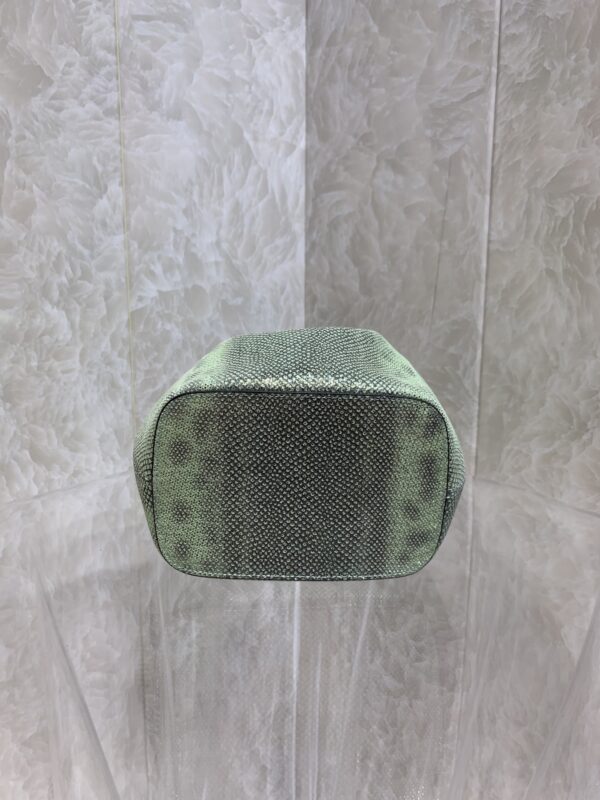 Bulgari Snake Skin Bucket Handbag  - Green - Image 3