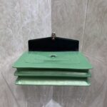 Bulgari Cow Patent Leather Handbag – Green - Image 3