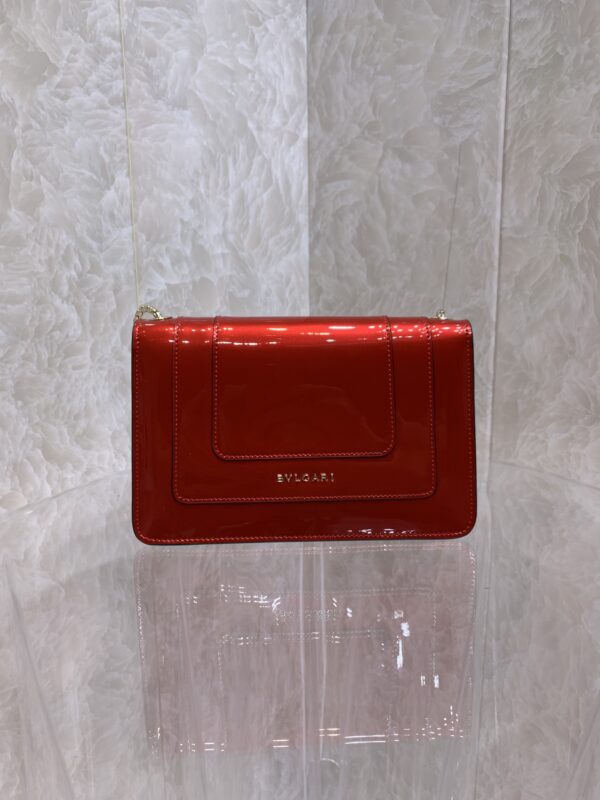 Bulgari Single Layer Single Chain Handbag - Red - Image 4