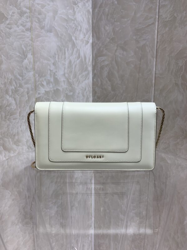 Bulgari Chain Small Bag - White - Image 4