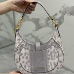 Bulgari Serpenti Ellipse Series Large Crossbody Bag - Gray - Image 2
