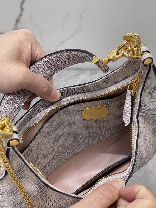 Bulgari Serpenti Ellipse Series Large Crossbody Bag - Gray - Image 4