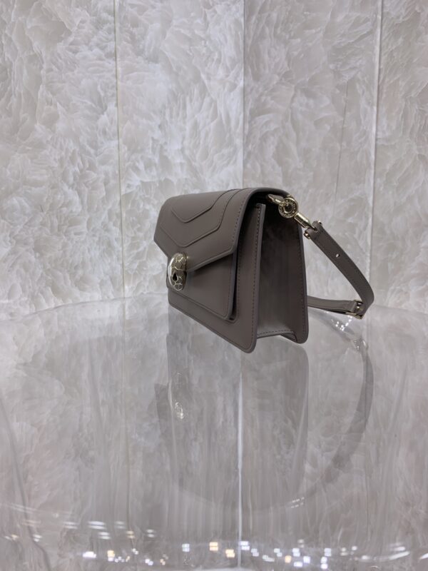 Bulgari Serpenti Forever East-West Small Shoulder Bag - Gray - Image 5