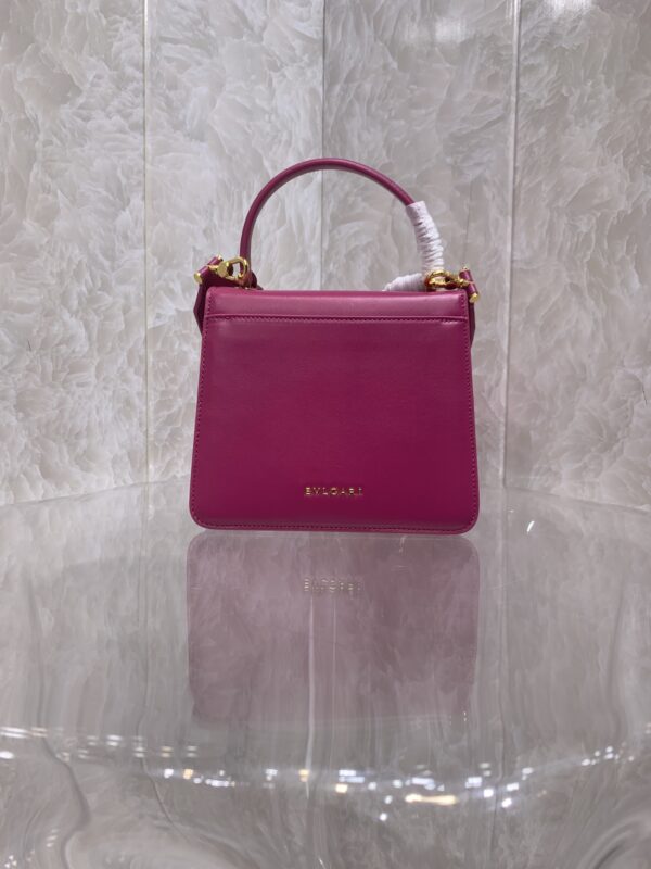 Bulgari Maxi Chain Magenta Spinel Purple Lambskin Bag - Image 4