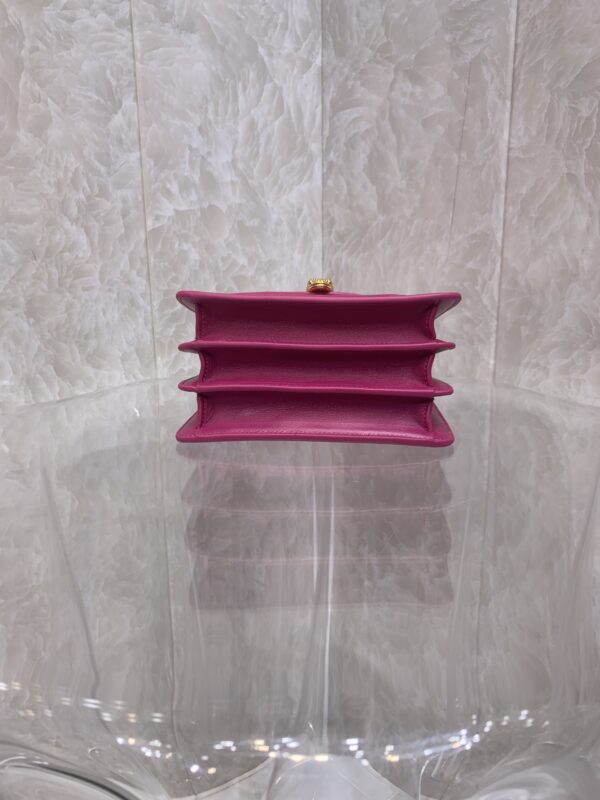 Bulgari Maxi Chain Magenta Spinel Purple Lambskin Bag - Image 3