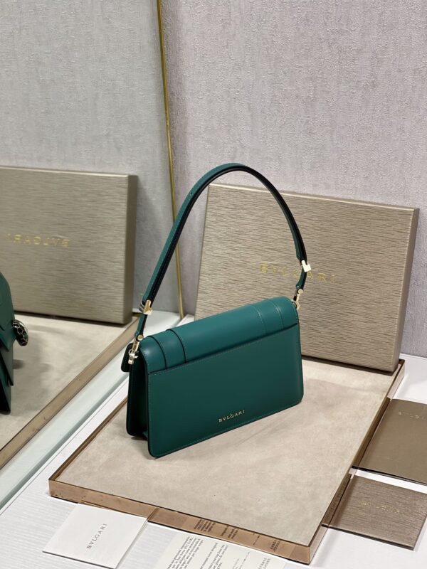 Bulgari Serpenti Forever East-west Series Small Shoulder Bag - Green - Image 5