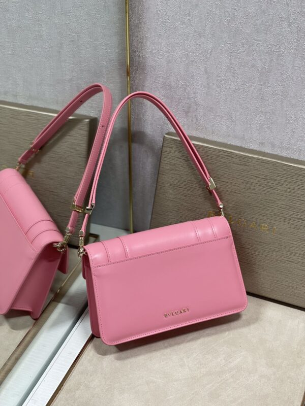 Bulgari Serpenti Forever East-west Series Small Shoulder Bag - Pink - Image 3