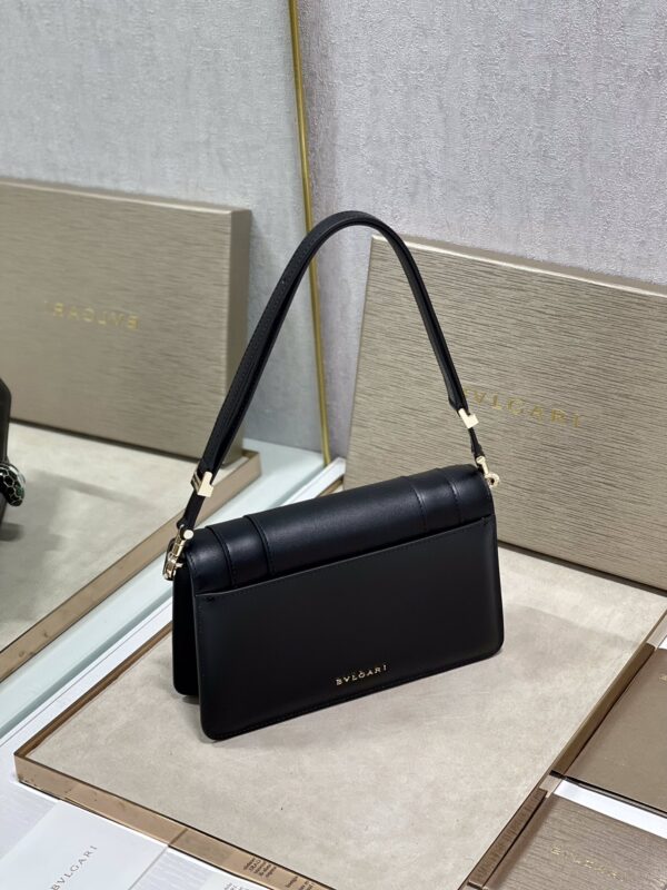 Bulgari Serpenti Forever East-west Series Small Shoulder Bag - Black - Image 3