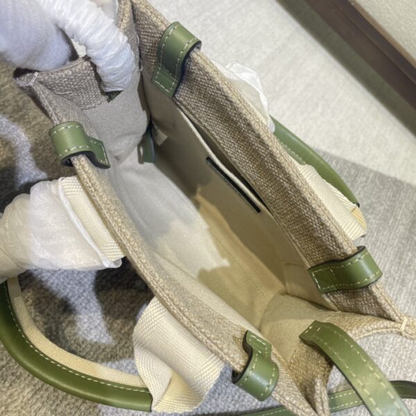 Chloe Woody Mini Shoulder Strap Tote Bag - Green - Image 2