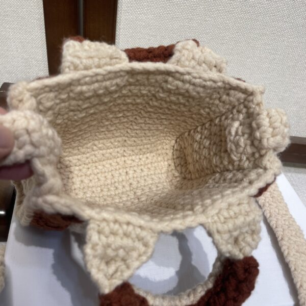 Chloe Handmade Nano Crochet Bag - Cream - Image 2