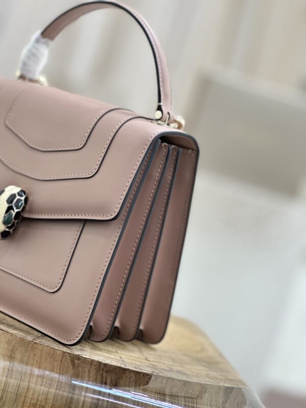 Bulgari Serpenti Forever Wrist Accordion Bag - Elephant Gray - Image 4