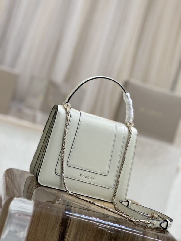 Bulgari Serpenti Forever Wrist Accordion Bag - White - Image 5