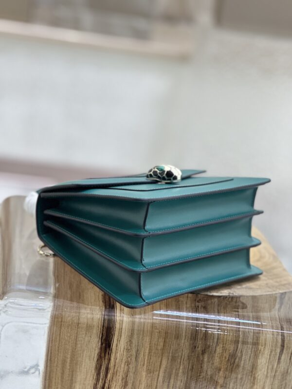 Bulgari Serpenti Forever Wrist Accordion Bag - Green - Image 4