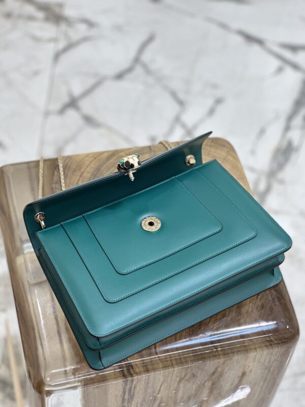 Bulgari Serpenti Forever Flip Handbag - Green - Image 2