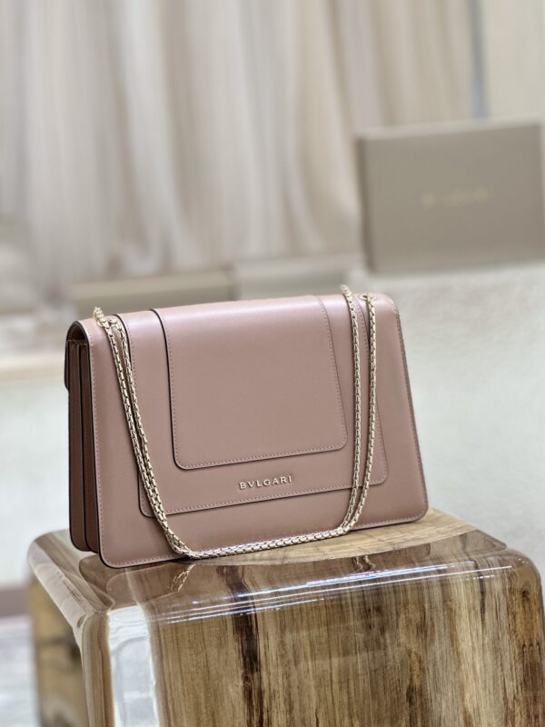 Bulgari Serpenti Forever Flip Handbag - Elephant Gray - Image 5