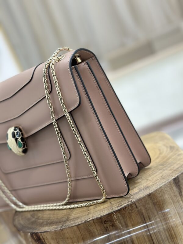 Bulgari Serpenti Forever Flip Handbag - Elephant Gray - Image 4