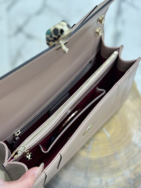 Bulgari Serpenti Forever Flip Handbag - Elephant Gray - Image 2